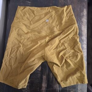lululemon athletica Mustard Bike Shorts